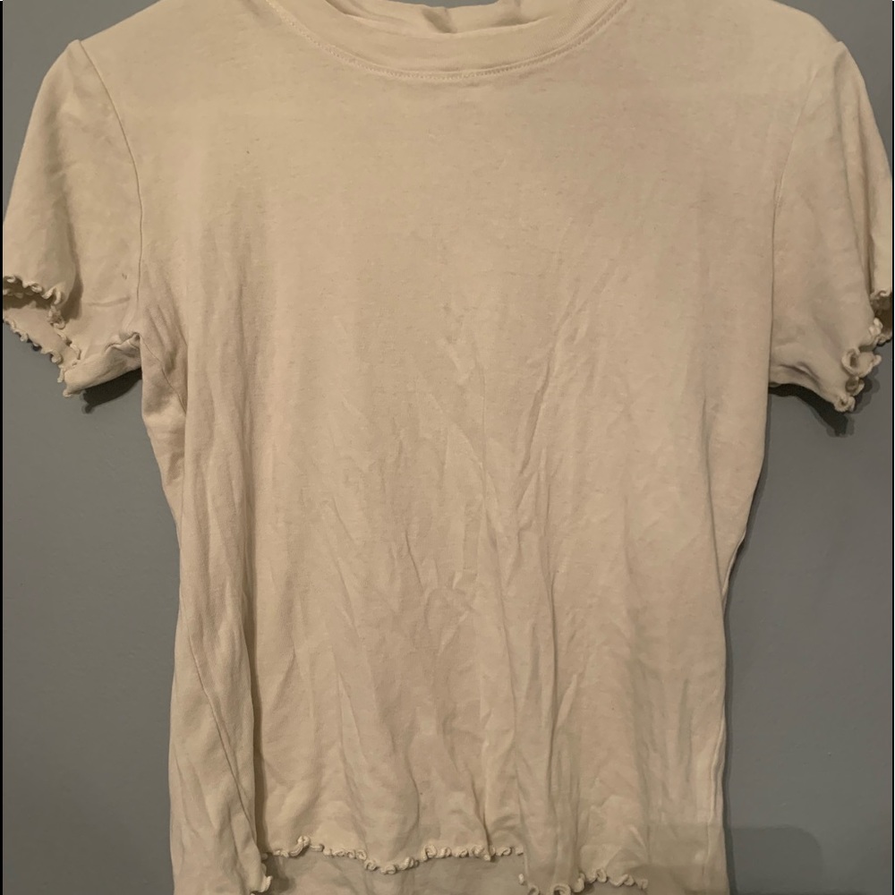 brandy melville ruffle sleeve top